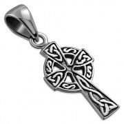 Tiny Celtic Cross Pendant, Sterling Silver, pn526